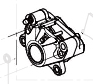 REAR BRAKE CALIPER ASSY