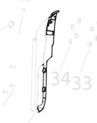 FRONT MUDGUARD RIGHT BRACKET