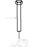 HEXAGONAL HEAD BOLT WITH FINE THREAD M10×1.25×80
