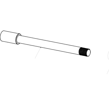 FRONT WHEEL AXLE