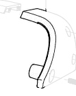 LEFT DECORATIVE PANEL BEHIND FUEL TANK