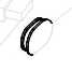 REAR FLAT FORK RUBBER PLUG